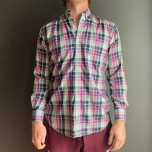 Peter Millar Plaid Button Down Shirt